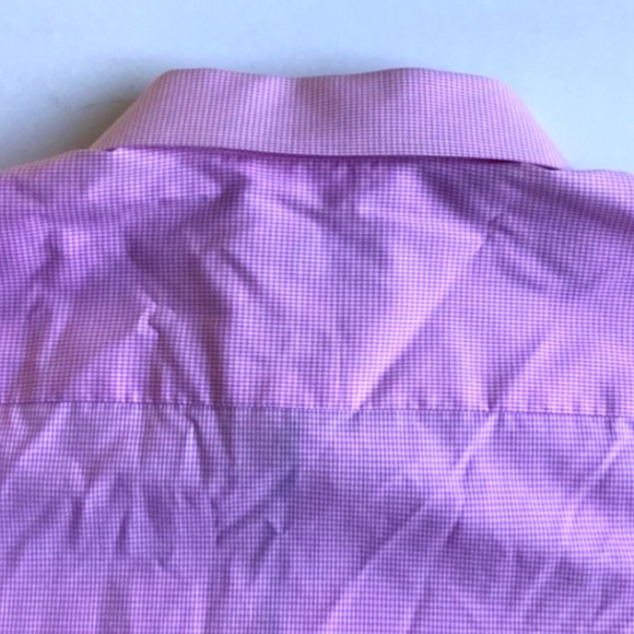 ETON contemporary lovely mini pink checkered cotton shirt Sz 19 made in Europe - Picture 5 of 10